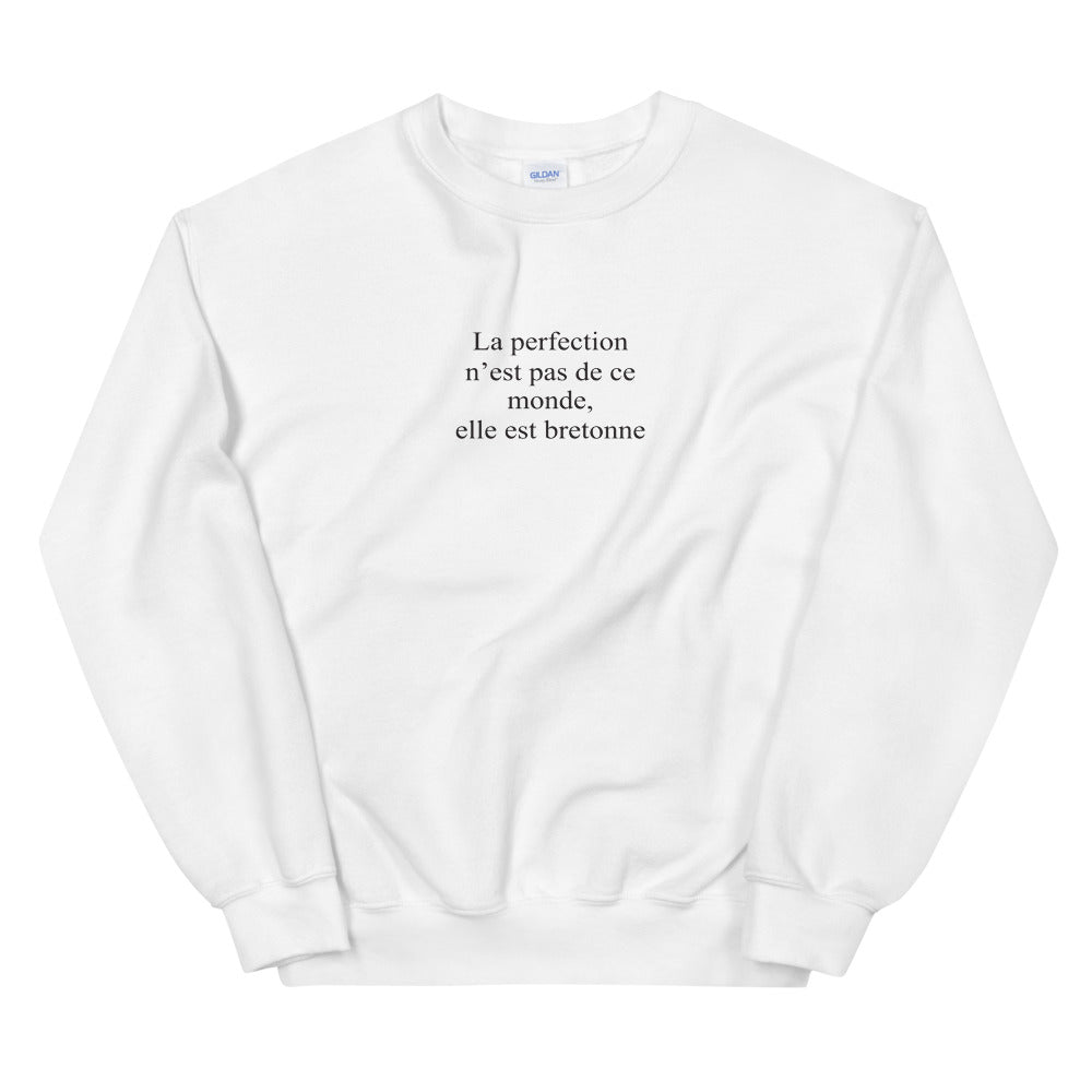 Sweatshirt Bretagne bleu clair - La perfection n'est pas de ce monde