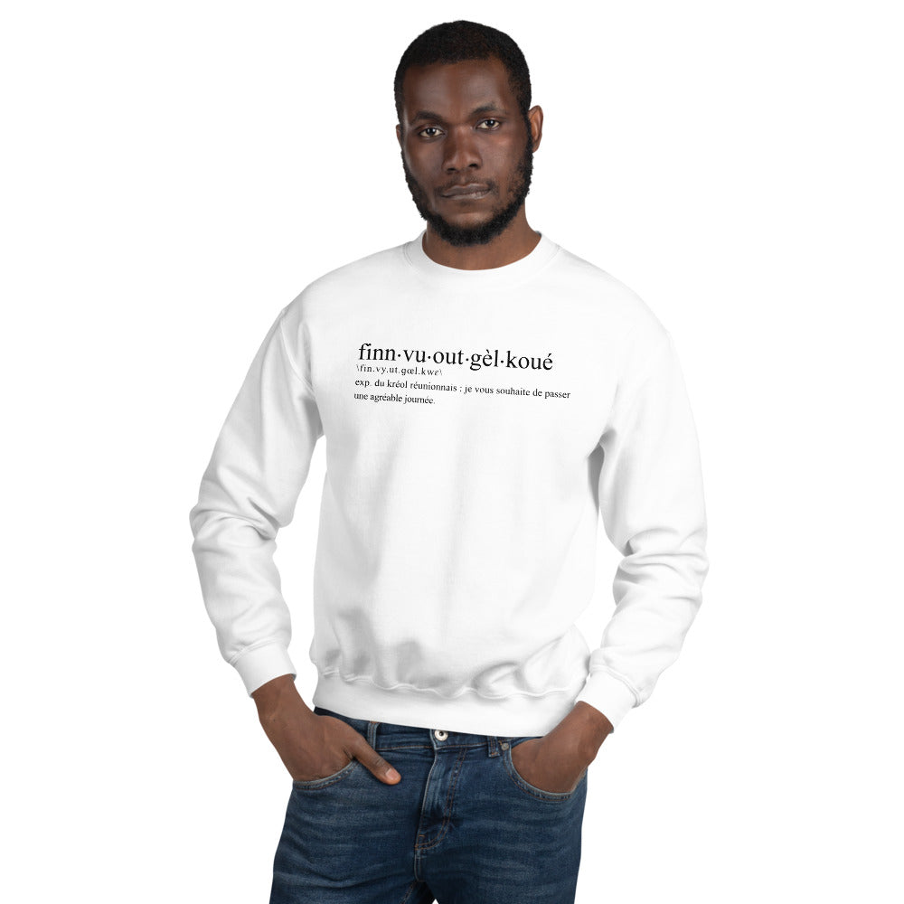 Sweatshirt Réunion rose clair - Confort et chaleur locale