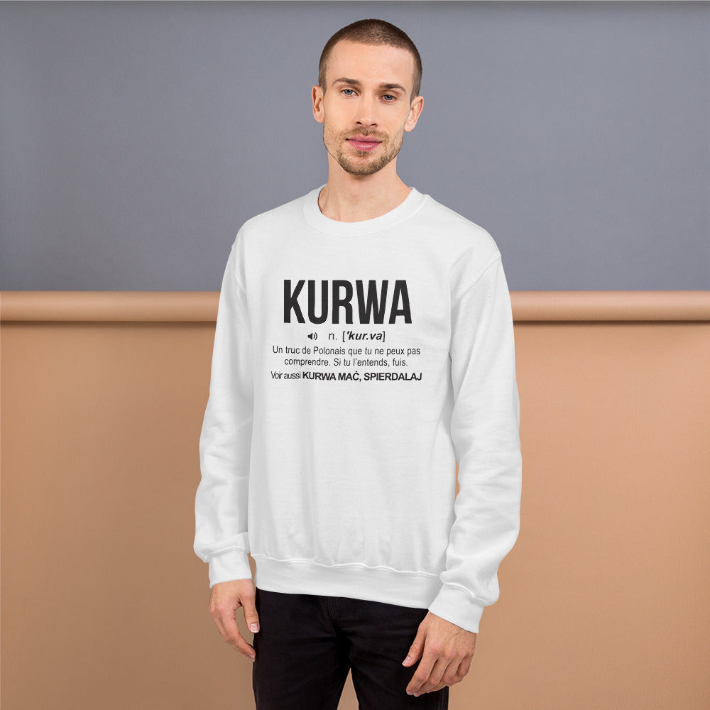 Définition Kurwa - Polonais - Sweatshirt