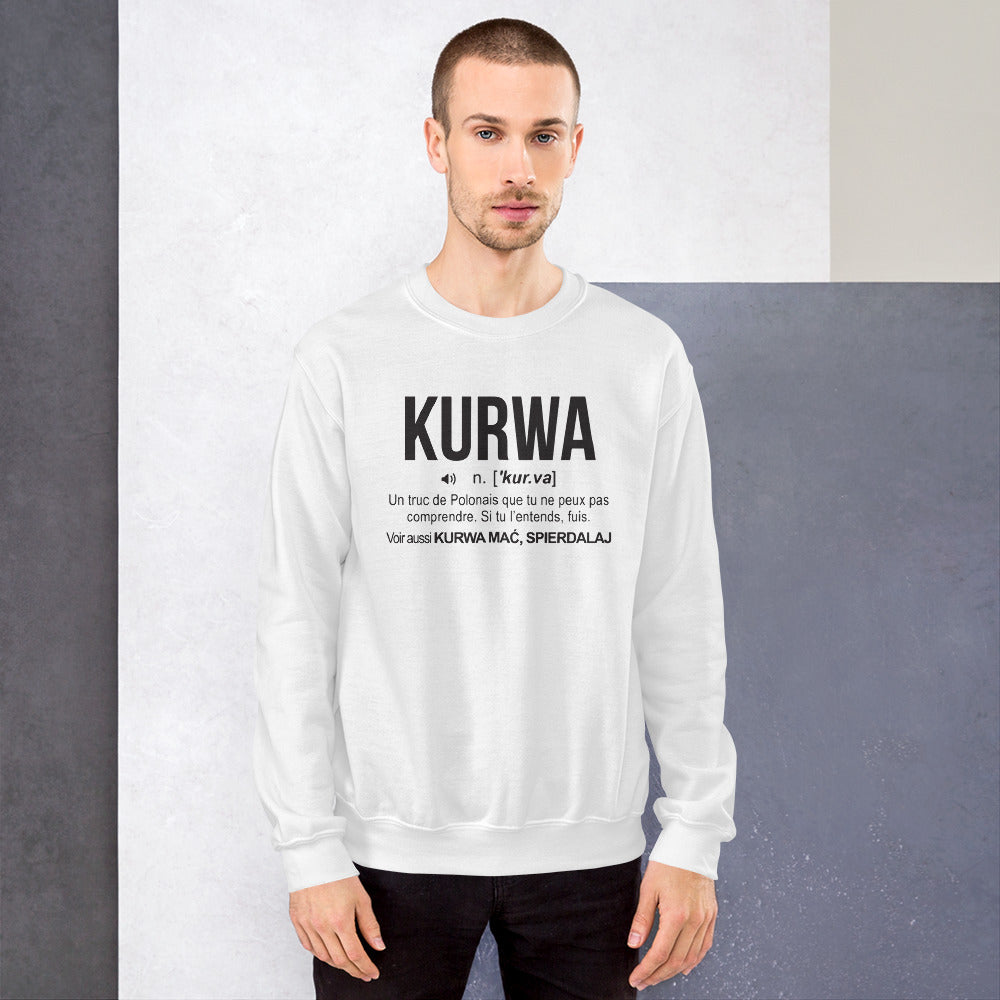 Définition Kurwa - Polonais - Sweatshirt