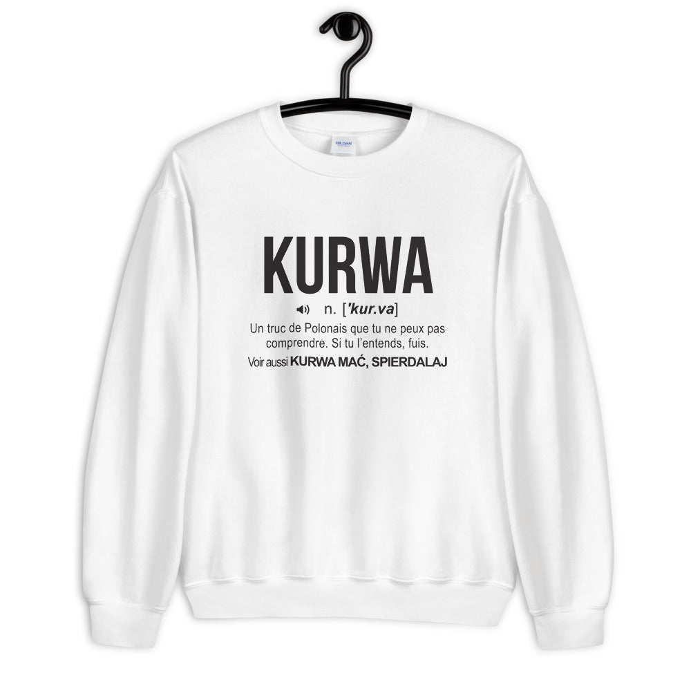 Définition Kurwa - Polonais - Sweatshirt