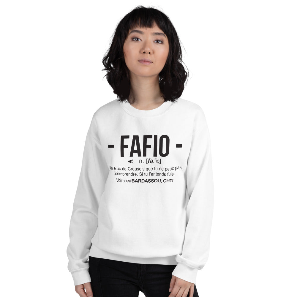 Sweatshirt Creuse blanc - Fierté humoristique du terroir