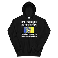 Thumbnail for Sweat à capuche Lozère noir - Les Français ont besoin de héros