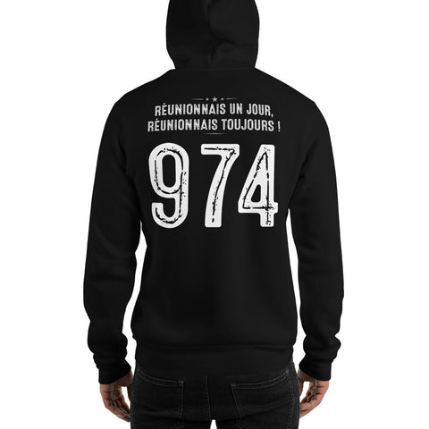 Sweat à Capuche Ile De La Réunion 974 Zamal C25 B - Cadeau Pour Réunionnais, Motif Océan Indien - 8