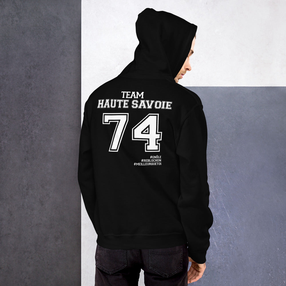 Sweat à capuche Haute-Savoie bleu marine - Confort douillet et chic