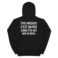 Thumbnail for Ariégeois comme Dieu mais en mieux - Sweat à Capuche standard - Ici & Là - T-shirts & Souvenirs de chez toi