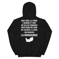 Thumbnail for Dieu créa la Normandie - Sweatshirt à capuche - Ici & Là - T-shirts & Souvenirs de chez toi