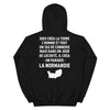 Sweatshirt Normandie noir - Dieu créa la Normandie