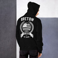 Thumbnail for Breton de coeur et de sang - Sweatshirt à capuche Bretagne