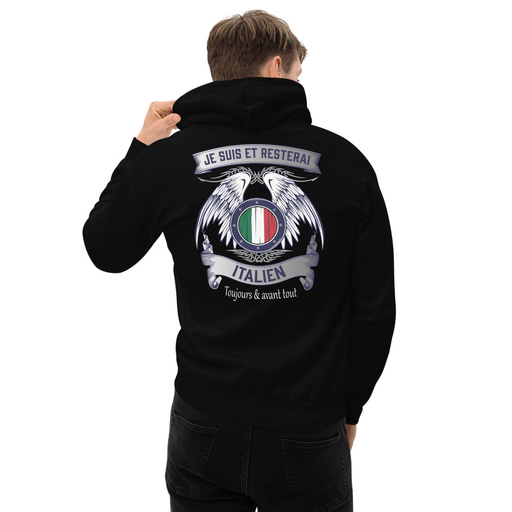 Sweat à capuche Italie - Fierté italienne et confort face
