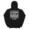 Sweatshirt Normand noir - Deux types de personnes, les Normands