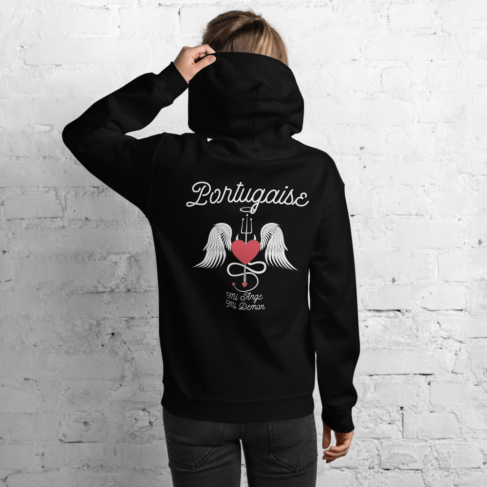 Sweatshirt Portugal vert militaire - Mi Ange Mi Démon humoristique