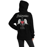 Thumbnail for Sweatshirt Polonaise noir - Mi Ange Mi Démon humoristique