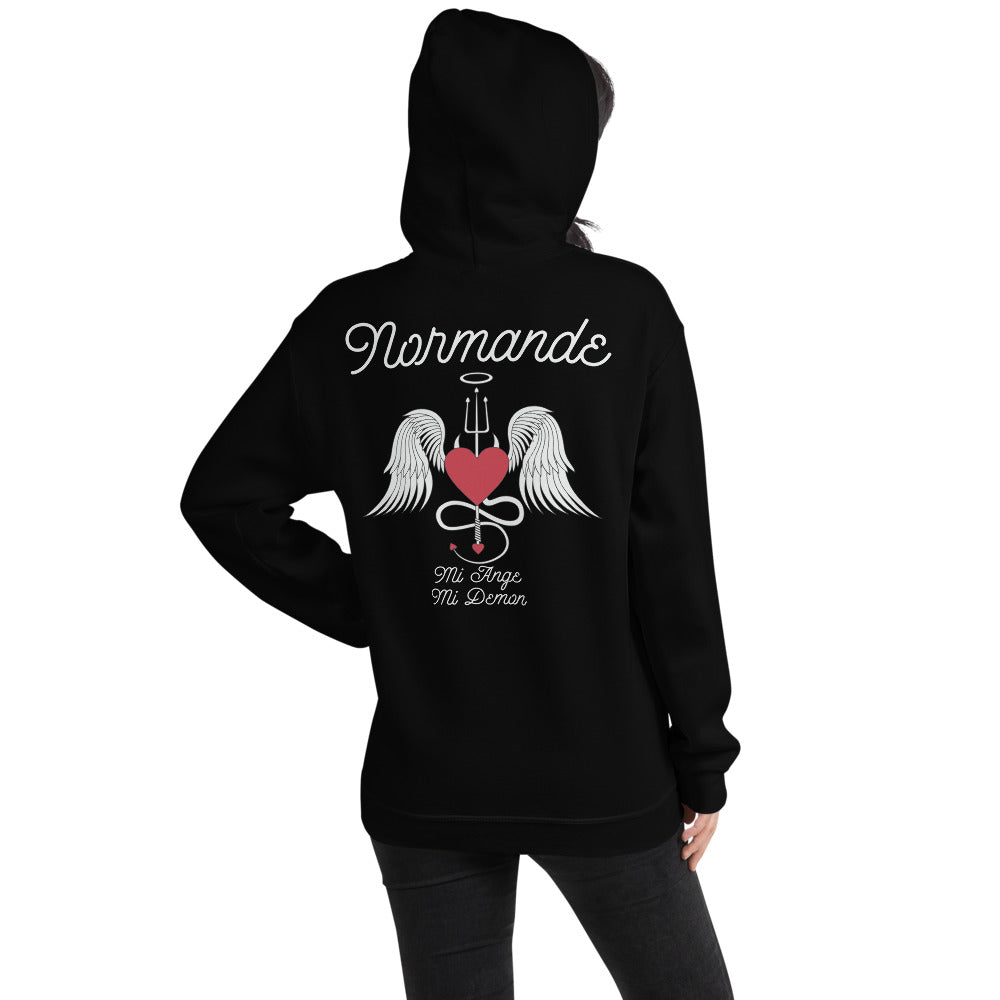 Sweatshirt Normande noir - Mi ange, mi démon en douceur