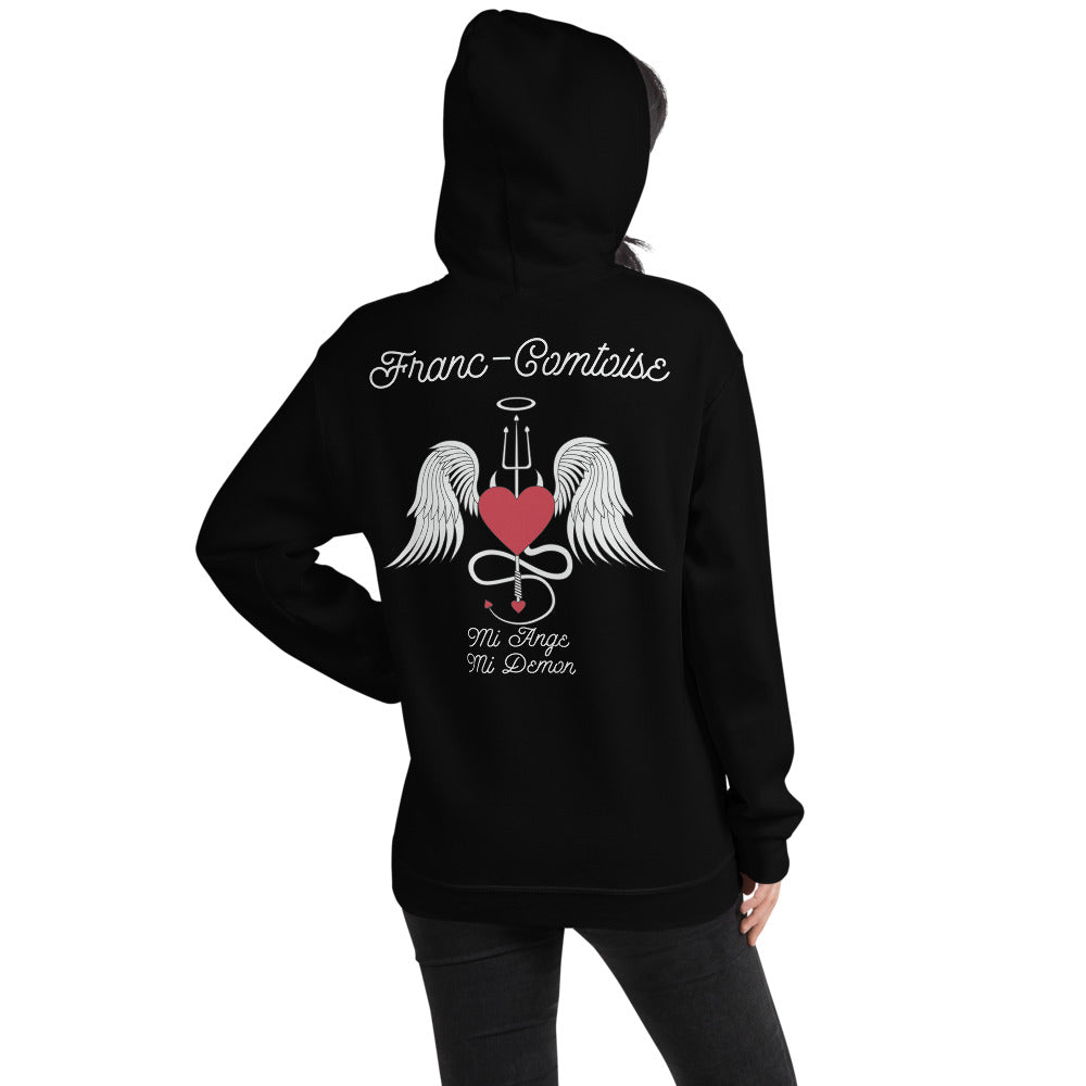 Sweatshirt Franche-Comté noir - Mi Ange Mi Démon