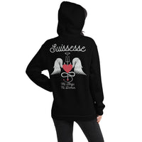 Thumbnail for Sweatshirt Suisse noir - Mi ange, mi démon