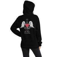 Thumbnail for Sweatshirt Mi Ange Mi Démon noir - design chic et douillet