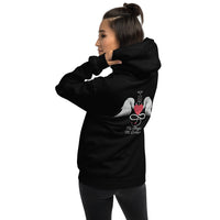Thumbnail for Sweatshirt Mi Ange Mi Démon gris foncé chiné - design chic et douillet