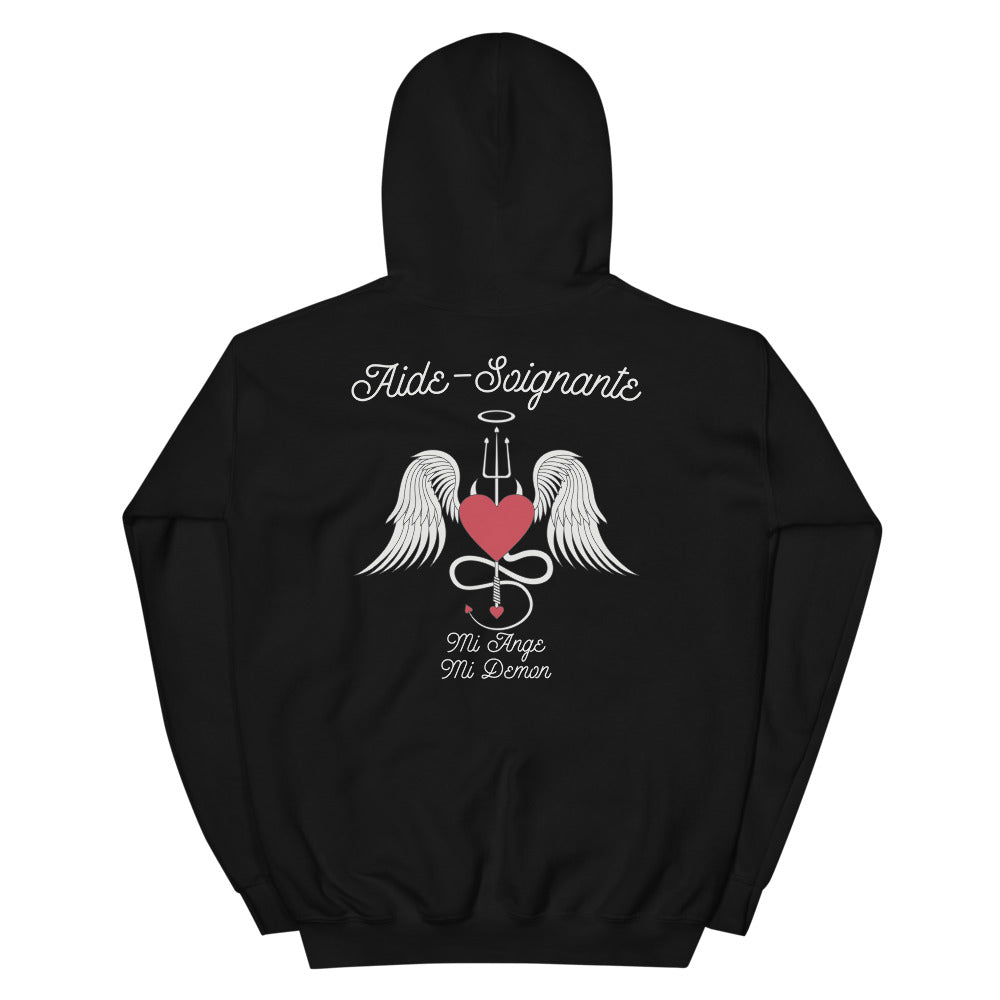 Aide Soignante Ange et Démon - Sweatshirt à capuche