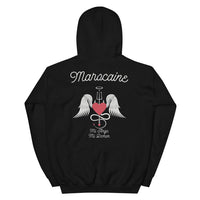 Thumbnail for Sweatshirt marocain noir - Ange et Démon humoristique