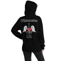 Thumbnail for Sweatshirt marocain gris foncé chiné - Ange et Démon humoristique