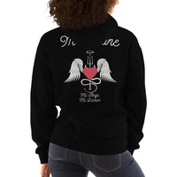 Thumbnail for Sweatshirt marocain vert militaire - Ange et Démon humoristique