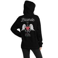 Thumbnail for Sweatshirt Picarde gris foncé chiné - design Ange et Démon