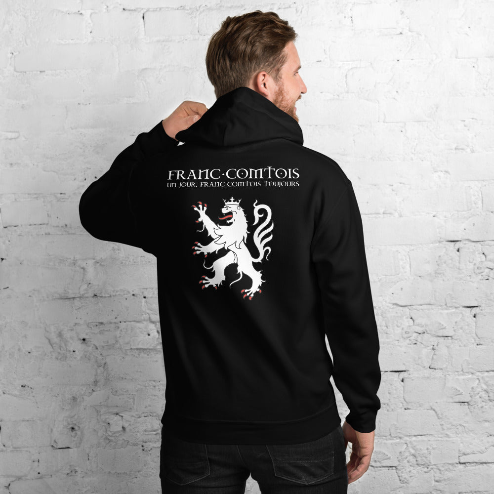 Sweatshirt Franche-Comté gris foncé chiné - Franc-comtois un jour, toujours