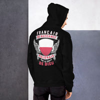 Thumbnail for Sweatshirt Pologne gris foncé chiné - Français de naissance, Polonais par grâce