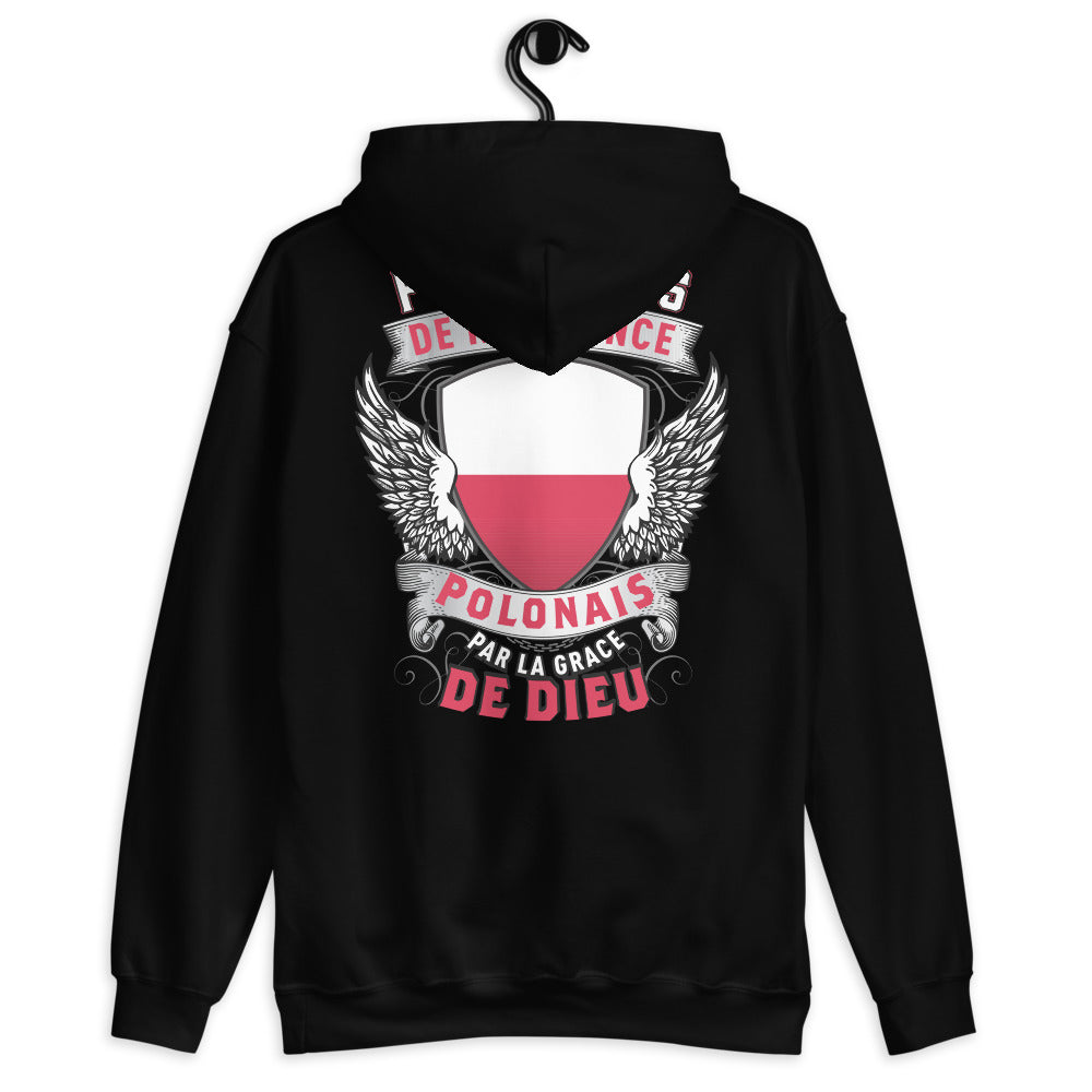 Sweatshirt Pologne vert militaire - Français de naissance, Polonais par grâce