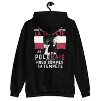 Thumbnail for Sweatshirt Pologne bleu marine - Les Polonais répondirent : tempête