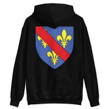 Sweat à capuche grande taille avec le Blason du Bourbonnais.