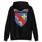 Sweat à capuche grande taille avec le Blason du Bourbonnais. Bourbonnais un jour.