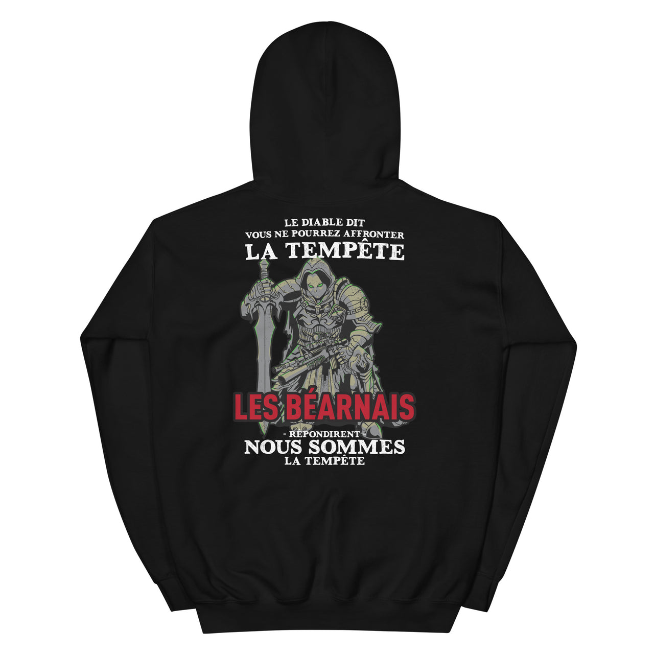 Sweatshirt Béarnais noir - Fierté et confort à la française