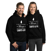 Thumbnail for Sweatshirt Sainte Lucie bordeaux - Je n'ai pas besoin de thérapie