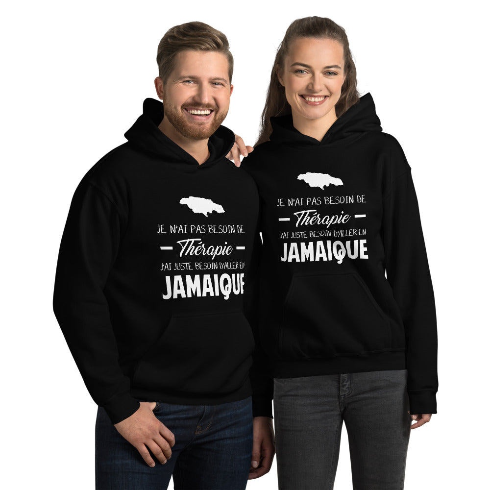 Sweatshirt Jamaïque rouge - Je n'ai pas besoin de thérapie