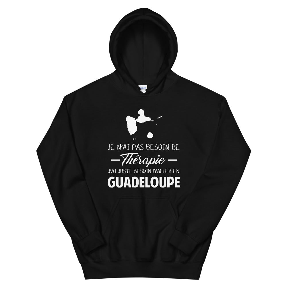 Sweatshirt Guadeloupe noir - Pas besoin de thérapie