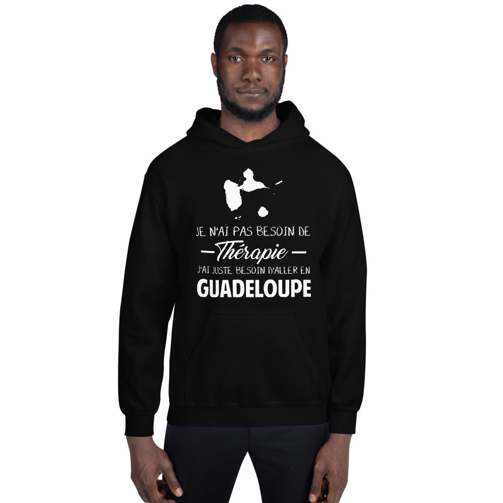 Sweatshirt Guadeloupe bleu marine dos - Pas besoin de thérapie