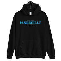 Thumbnail for Sweatshirt Marseille bleu marine dos - Deux équipes, une passion