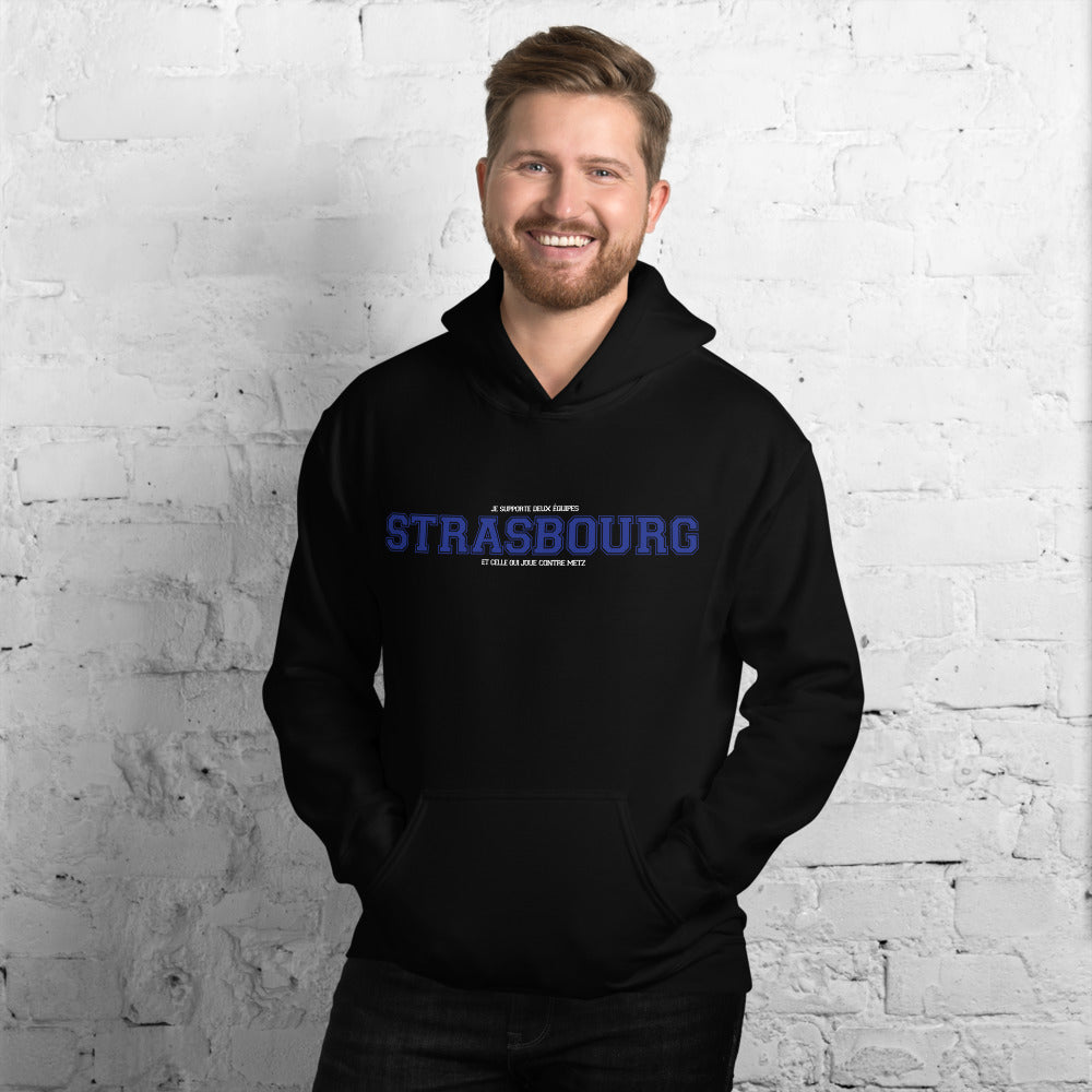 Sweatshirt Alsace gris foncé chiné - Confort et fierté des équipes