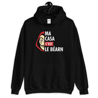 Thumbnail for Sweat à capuche Béarn bleu marine dos - Ma casa c'est le Béarn