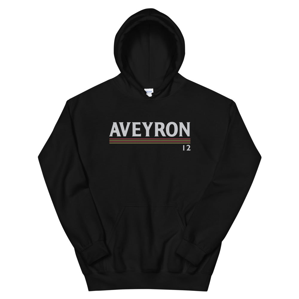 Sweat à capuche Aveyron noir - Confort et style vintage
