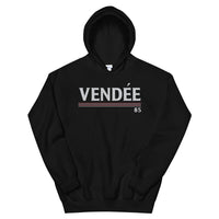 Thumbnail for Sweat à capuche Vendée noir - Confort et style vintage