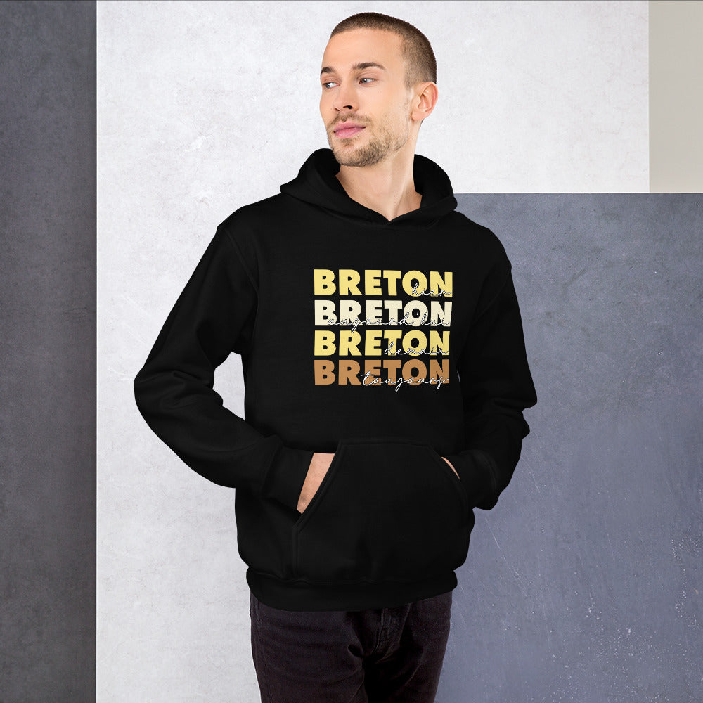 Breton hier, aujourd'hui, demain, toujours - Sweat à Capuche Bretagne