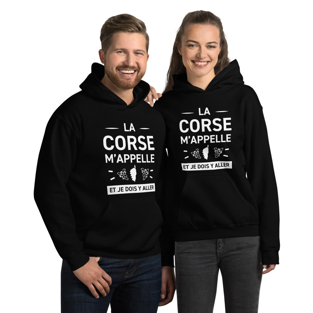 Sweatshirt Corse vert menthe - La Corse M'appelle et je dois y aller
