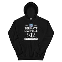 Thumbnail for Zermatt m'appelle et je dois y aller - Valais - Sweatshirt à capuche standard