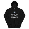 Sweatshirt Valais noir - J'peux pas, je suis en montagne