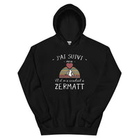 Thumbnail for Sweatshirt Valais noir - Suivez votre cœur avec fierté