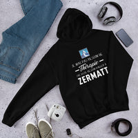 Thumbnail for Sweatshirt Valais bleu - Pas besoin de thérapie, un clin d'œil