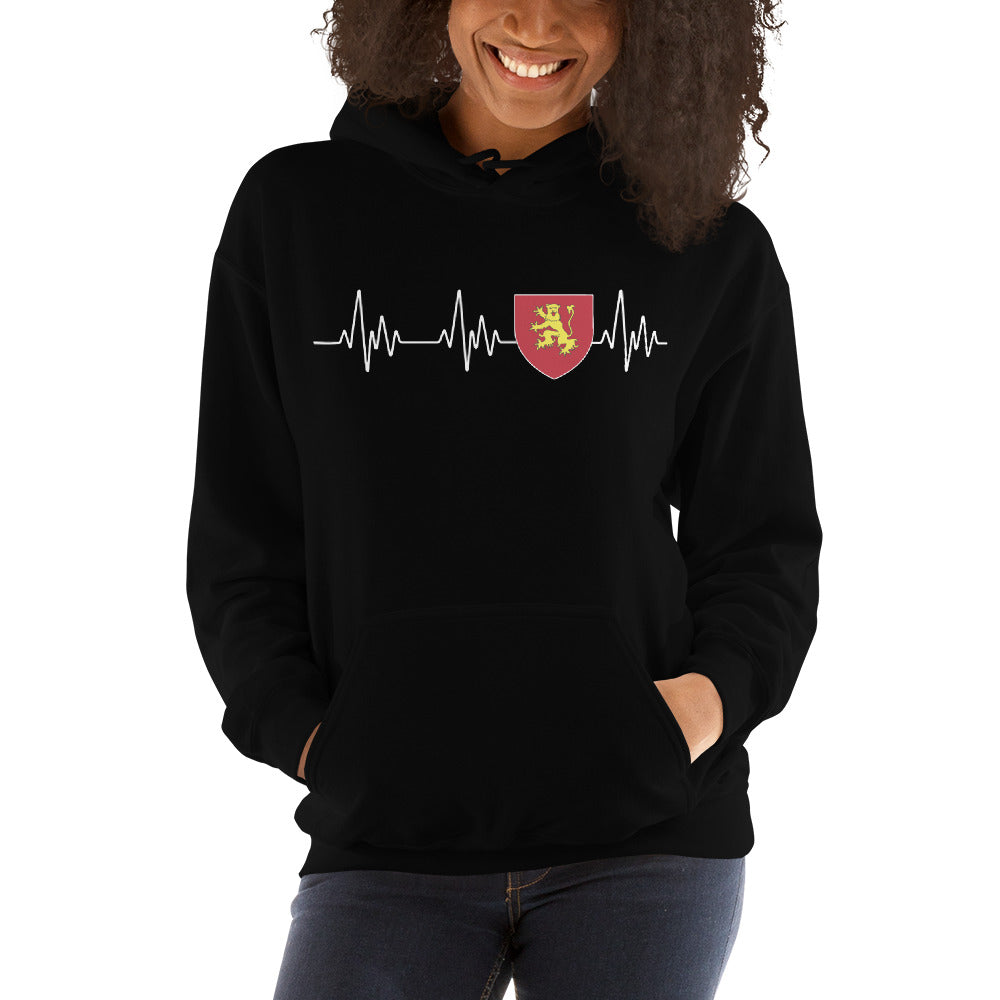 Battement de coeur blason de l'Aveyron / Rouergue - Sweatshirt à capuche standard